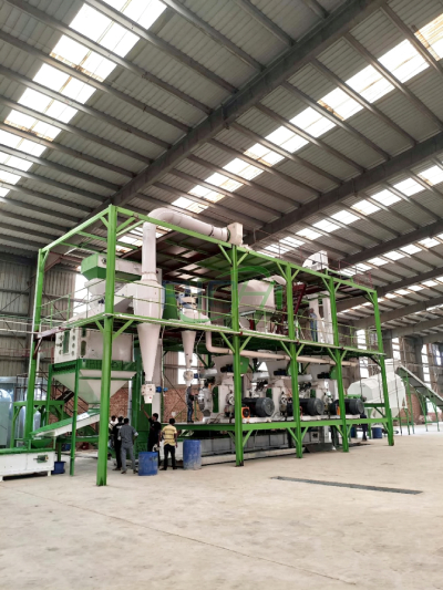 20 T/H wood chip sawdust biomass pellet production line installed in Bangladesh factory